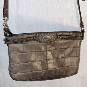 Grey crocodile 🐊 pattern leather Crossbody
